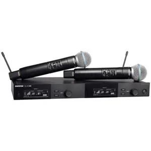 Shure SLXD24D/BETA58A 舒尔手持一拖二无线话筒 新品无线麦克风话筒到货 双通道无