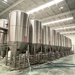 山东2000吨大型精酿啤酒设备 酒厂专用 食品级304 不锈钢上门安装调试
