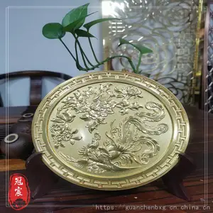 10个厚铝板雕刻回字纹 100宽仿古铜色回形纹腰线