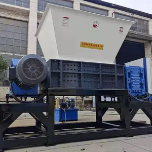 废铁压块撕碎机刀具类型 角钢粉碎机 金属垃圾撕碎设备通利机器生产