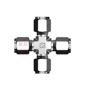 SUC-6不锈钢四通双卡套接头 SUC-8四通接头 SUC-12卡套四通接头SUPERLOK