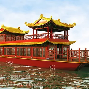 木船 大型画舫船,餐饮船,旅游观光船