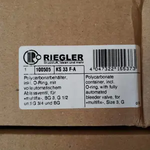 供应德国 RIEGLER 过滤器滤杯 100505 KS 33 F-A