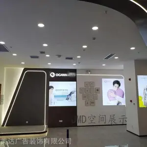 设计制作商场装修 高端店面展柜定制 实木烤漆柜台