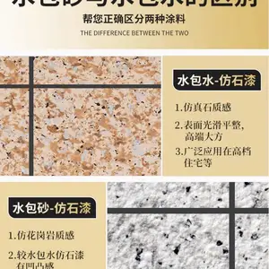 天然真石漆防腐防水涂料工厂农村别墅外墙装修
