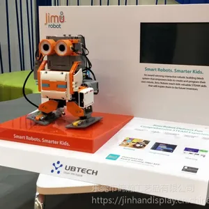 终端零售展示台机器人陈列展示架亚克力PVC塑料板物料东莞锦瀚工厂制造