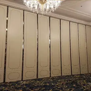 酒店活动隔断墙宴会餐厅饭店包厢隔断推拉屏风移动隔音隔墙折叠门