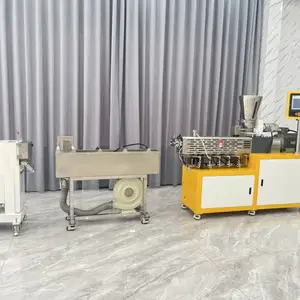 小型双螺杆水冷拉条造粒机 PLAPBAT 可降解塑料造粒设备