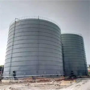 大型熟料钢板仓制作方案 石子储存钢板库出料方式 国华仓储 信誉认证