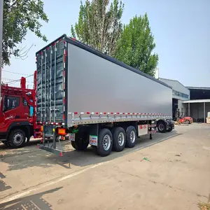 骨架式集装箱半挂车 平板集装箱半挂车 出口定制半挂车 侧帘翼开启半挂车
