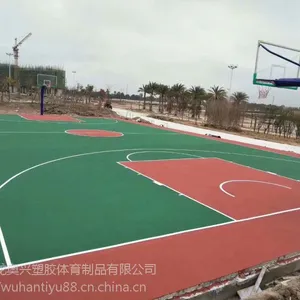 黄冈浠水厂家供应篮球场硅PU***价格/黄石新国标篮球场硅PU/上海标准硅PU网球场地层面铺设