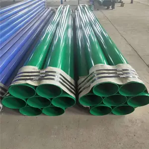 涂塑复合钢管DN65*4直缝管300μm饮水管线沟槽链接