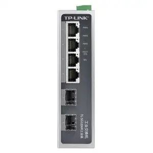 TP-LINK TL-SG2206R工业级6口千兆2光4电环网Web网管壁挂DIN导轨