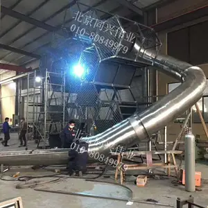户外木质非标儿童乐园定制攀爬网拓不锈钢大滑梯公园景区游乐设备