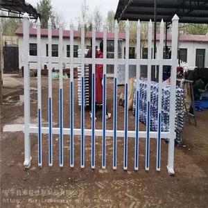 淮联抗折围栏_庭院绿地塑钢围栏_别墅围墙围栏厂家批发