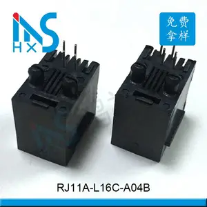 RJ11-4P立式网络电话接口 水晶接口