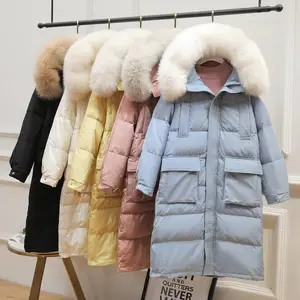 甘肃陇南棉衣女中长大毛领韩版2022流行什么毛衣北京批发市场服装