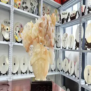 广州供应家居礼品 玉雕摆件 客厅玄关装饰品 玉石开业贺礼