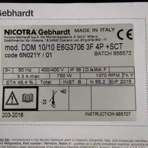 中国NICOTRA尼科达风机华东地区总代理ADH E-0710