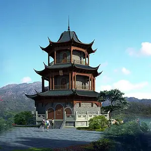 莱芜厂房效果图建筑单体效果图道路效果图制作