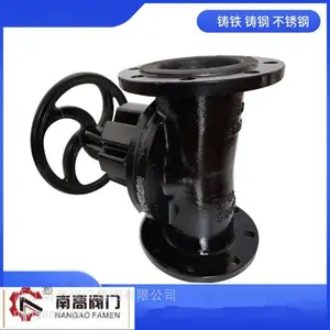 G46J-16C 直通式法兰衬胶隔膜阀 耐酸碱耐腐蚀 DN50 65 80