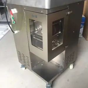 郑州双刀叠加式切肉机 双电机酥肉切条机 郑州鸡柳切条切丝机切肉馅机