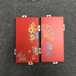 UV彩色打印铝板 3D彩绘幕墙铝单板 背景墙奇特造型喷绘铝单板防火产品 欧百建材