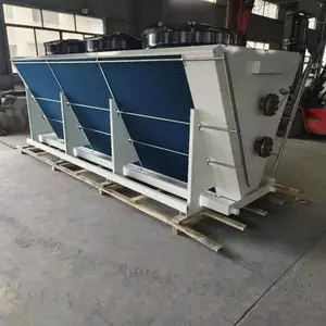 供应易雪制冷风冷干冷器,介质水、乙二醇大型空调散热器500KW