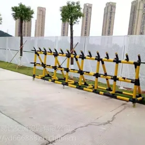 厂家订制黄黑拒马护栏 移动挡车路障 重型防撞护栏