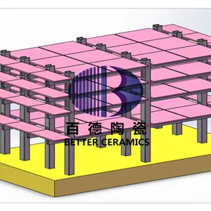 福建晋江卫浴卫生瓷碳化硅开孔方梁立柱