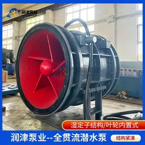 双向全贯流潜水泵1200QGWZS-315KW成套设备供应 润津泵业