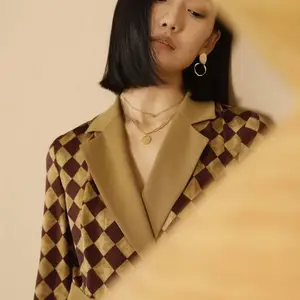 商务风原创设计师品牌 或许春夏 中式桑蚕丝醋酸连衣裙 折扣女装拿货