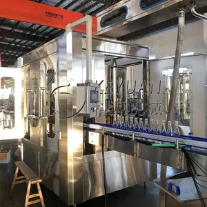 全自动玻璃瓶饮料灌装机设备工厂 玻璃瓶液体饮料生产线加工设备