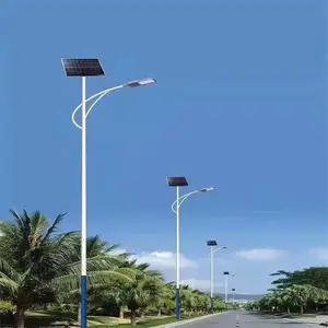 番 禺 公园LEd路灯批发 良辰 6米单臂太阳能灯 庭院灯