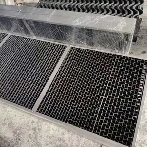 供应65mm厚闭式冷却塔黑色PVC进风格栅