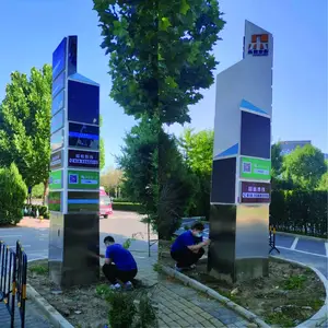 户外精神堡垒导视 立式广告牌 商场导向 发光字标牌定制