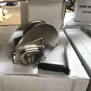 304船用不锈钢起升吊机1T不锈钢自锁式手摇绞盘