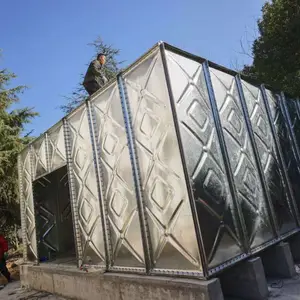 博格斯环保二次供水泵站消防供水设备304不锈钢BDF复合板装配式。