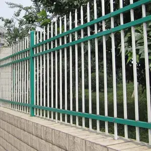 反光标识锌钢道路隔离栏,浙江宁波35*40市政交通护栏,组装围墙栅栏采用锌合金制作