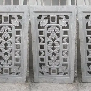 祠堂古建镂空雕花仿古石窗 可定制图案 各种石材 现货供应