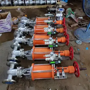 冠桓 Z641Y-160C DN100气动法兰闸阀 电压380V控制阀门
