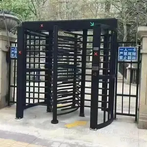 海康大华富士捷顺百胜安快启功小麦智能控灯篮球场系统配套十字人行通道闸记时记次防撞防水全高转闸