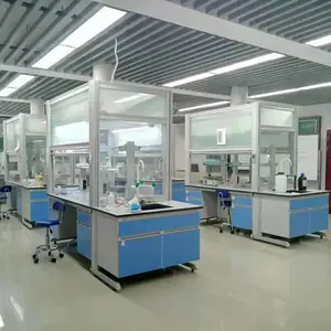 广东予能PP不锈钢化工钢木边台 定做全钢化学实验室台柜 操作