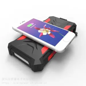工厂私模16000mAh三防太阳能无线***带LED灯户外用***