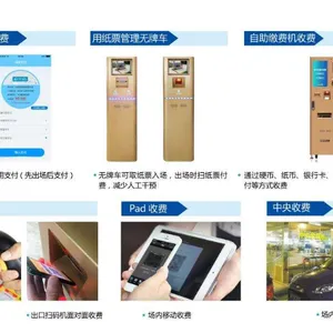 停车场系统车牌识别一体机二维码收费系统LCD显示屏停车场挡车器车牌识别系统车辆车牌识别管理系统道闸管