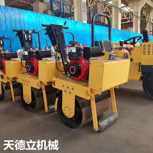 小型单钢轮手扶压路机 柴油汽油震动压实机 土壤路面碾压机