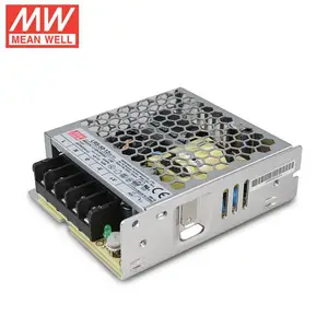 销售明纬HDR-100-12N/30/60/100W导轨型220V转直流24V开关电源工控替DR