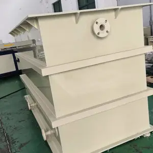 上海PP电镀槽厂家 净白颜色过滤槽 带方管加强抱箍盐水槽 容积可定制