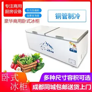成都商用大容量卧式铜管冰柜冷藏冷冻双温展示柜家用保鲜节能冷柜