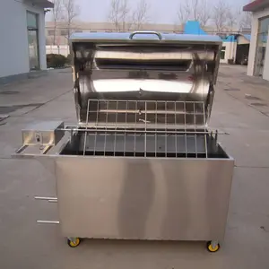 ***款自动翻转烤全羊炉 兴达环美烤全羊设备
